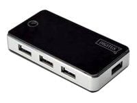 DIGITUS DA-70222 - Hub - 7 x USB 2.0 - stasjonær