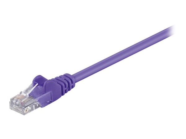 goobay - Nettverkskabel - RJ-45 (hann) til RJ-45 (hann) - 15 m - UTP - CAT 5e - formstøpt, uten hindringer - purpur