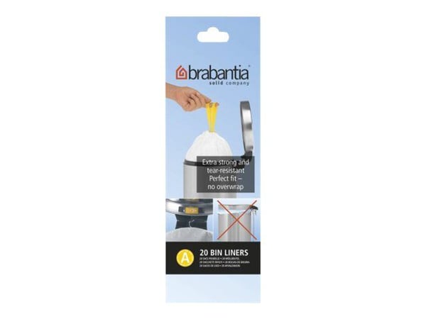 Avfallsposer Brabantia Smartfix 3 liter - rull med 20 sekker (modell A)