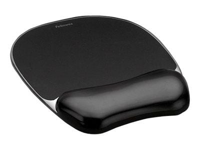 Fellowes Gel Crystals - Musematte med håndleddsstøtte - svart