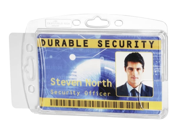 ID-kortholder Durable 54x85 mm akryl, til 2 ID-kort - (10 stk.)