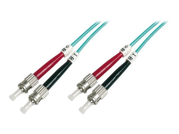 DIGITUS - Koblingskabel - ST flermodus (hann) til ST flermodus (hann) - 5 m - 5 m - fiberoptisk - 50 / 125 mikroner - OM3 - med støvel, halogenfri ...