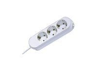 Bachmann SMART 3x Schuko 5m, 5 m, Tyyppi F, Muovi, Valkoinen, Muovi, 3 AC-pistorasia(a)