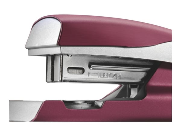 Leitz 5562 - Stiftemaskin - 30 ark / 3 mm - 24/6, 26/6 - plast, metall - granatrød