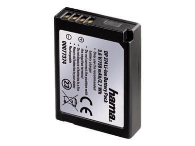 Hama DP 374 - Batteri - Li-Ion - 850 mAh - svart - for Panasonic Lumix DMC-3D1, TZ25, TZ30, TZ31, TZ35, TZ36, TZ6EF-S, TZ8, ZS19, ZS25, ZS5, ZS7