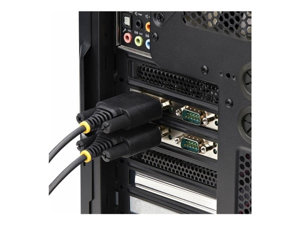 Startech 4-Port Serial PCIe Card, Quad-Port PCI Express to RS232/RS422/RS485 (DB9) Serial Card, Low-Profile Bracket Incl., 16C1050 UART, TAA-Compli...