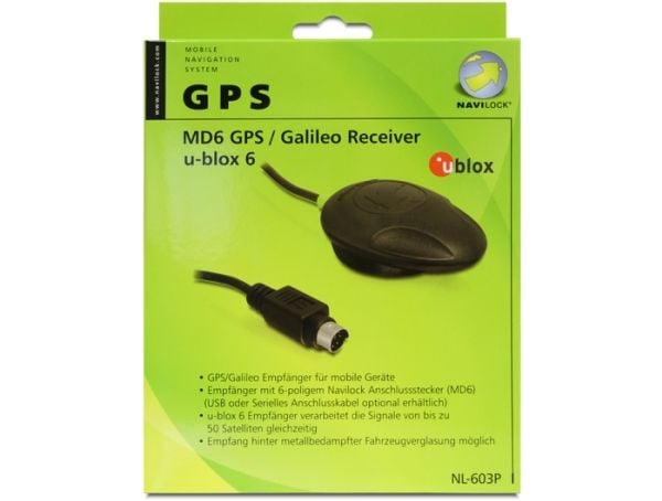 Navilock NL-603P ublox6 seriell mottaker - GPS mottaker modul