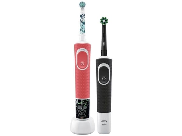 Oral-B D103 Black+ D100 Star Wars D103+D100STWA - svart