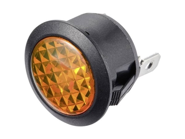 TRU COMPONENTS TC-11193664 standard signallampa med lampa 12 V/DC bärnsten - 1 st