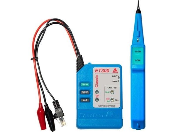 KURTH EasyTest-Set KE 301 Classic linjedetektorsett, bestående av EasyTest 300/Probe 310 og beskyttelsespose (0.49562)