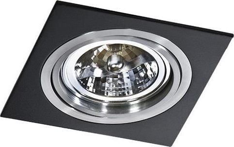 Azzardo Siro 1 AZ0769 GM2101BK infälld takspot 1x50W AR111 svart + LED-lampa gratis (1 kr)