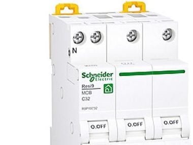 Resi9 XP MCB/automatsikring 3PN C-karakteristik 32A 6kA 54mm