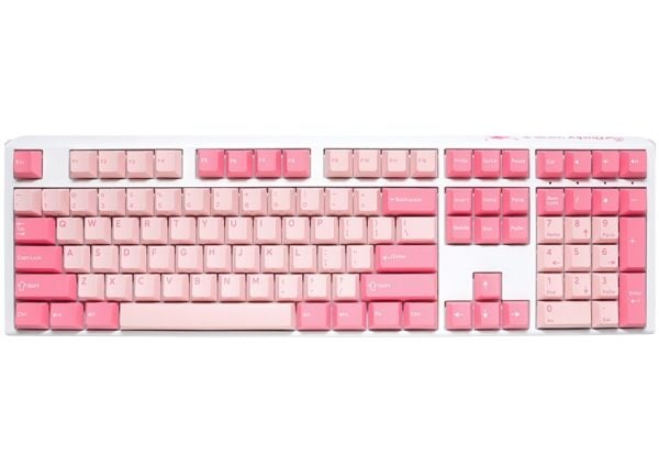 Ducky One 3, Koblet med ledninger (ikke trådløs), USB, Mekanisk nøkkelbryter, QWERTY, RGB LED, Rosa