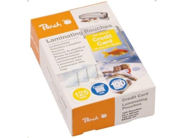 Peach - 125 mikroner - 54 x 86 mm lamineringspunger