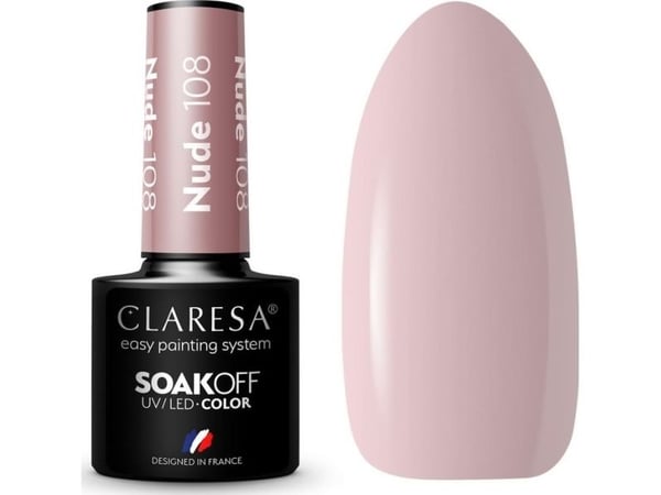 Claresa CLARESA Hybrid neglelakk NUDE 108 -5g