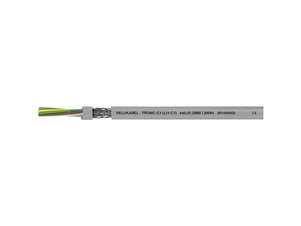 HELU 16025-500 datakabel LiYCY 1 x 0,75 mm² grå 500 m