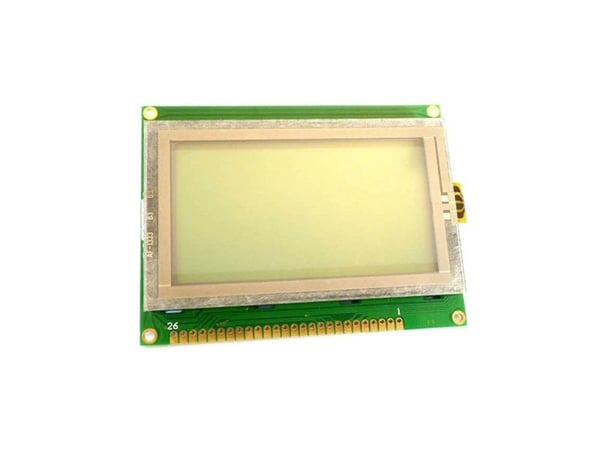Näyttö Elektroniikka LC-näyttö Keltainen vihreä 128 x 64 pikseliä (L x K x S) 93,00 x 70,00 x 14,3 mm DEM128064ASYH-LYT