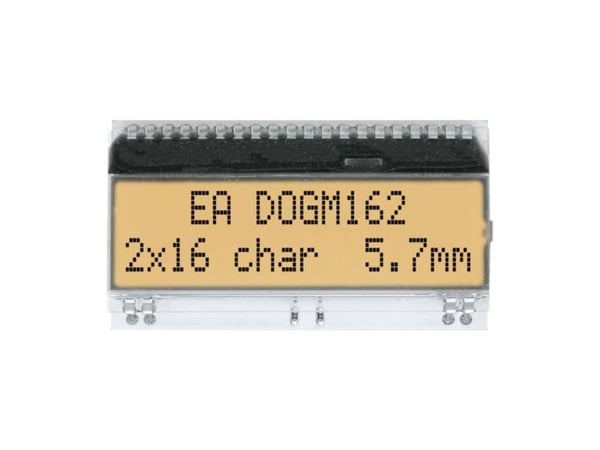 DISPLAY VISIONS 7-segmentsdisplay vit 5,57 mm 3,3 V/5 V siffertal: 2 EADOGM162W-A