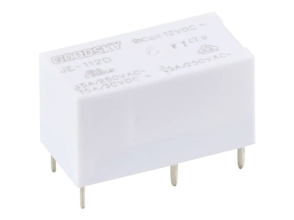 GoodSky printrelé JE-112D 12 V/DC 5 A 1 vekslingskontakt 1 stk
