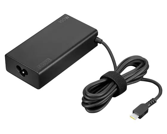 Lenovo - USB-C-strømadapter - AC 100-240 V - 100 watt - svart