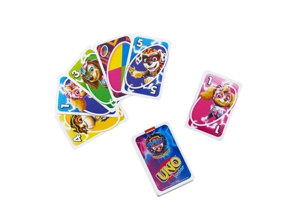 Spill UNO Junior Paw Patrol, Kortspill, Cut Out, 3 år