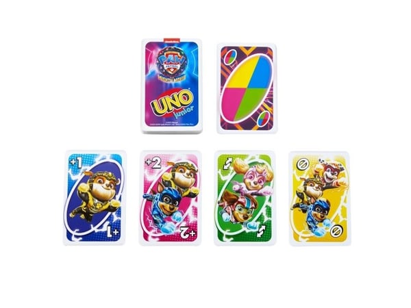 Spill UNO Junior Paw Patrol, Kortspill, Cut Out, 3 år