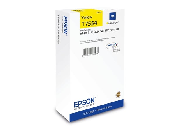EPSON muste keltainen 39.0ml WF Pro 8xxx, ''XL''