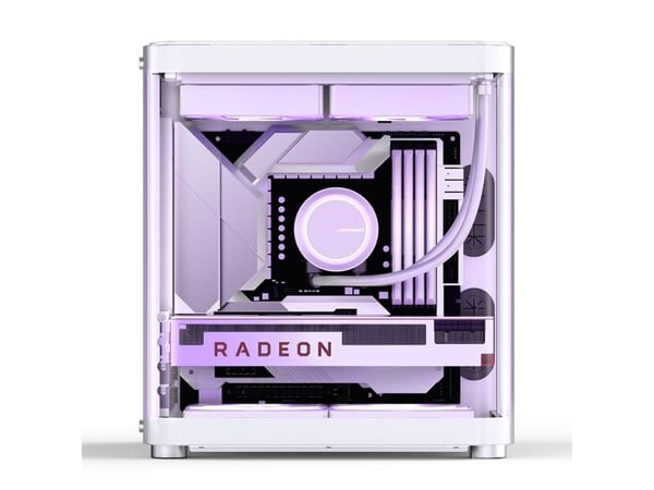 Jonsbo TK-1 2.0, Mini Tower, PC, Vit, ITX, micro ATX, Stål, Härdat glas, Spel