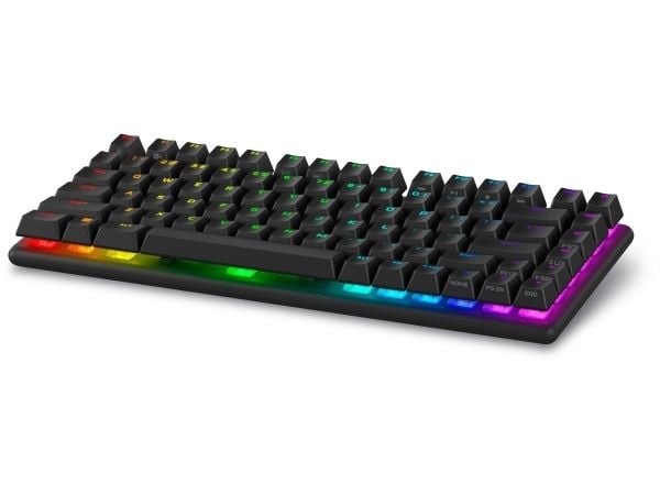 Alienware Pro Wireless Gaming Keyboard - Tastatur - 75% - compact TKL - AlienFX per nøkkel RGB / 16,8 millioner farger - trådløs - 2.4 GHz, Bluetoo...