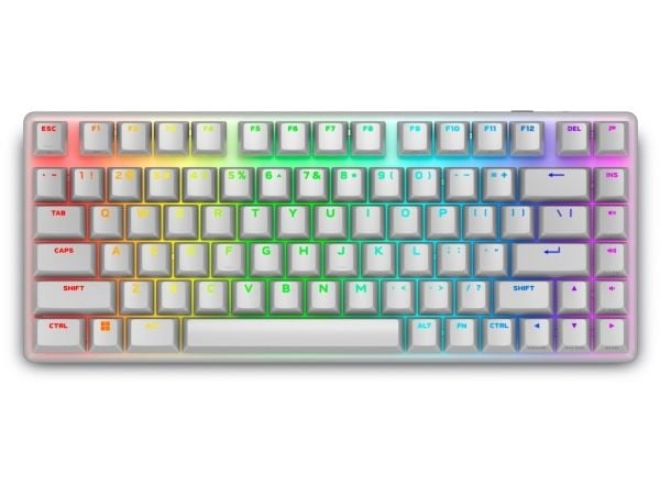 Alienware Pro Wireless Gaming Keyboard - Tastatur - 75% - compact TKL - AlienFX per nøkkel RGB / 16,8 millioner farger - trådløs - 2.4 GHz, Bluetoo...