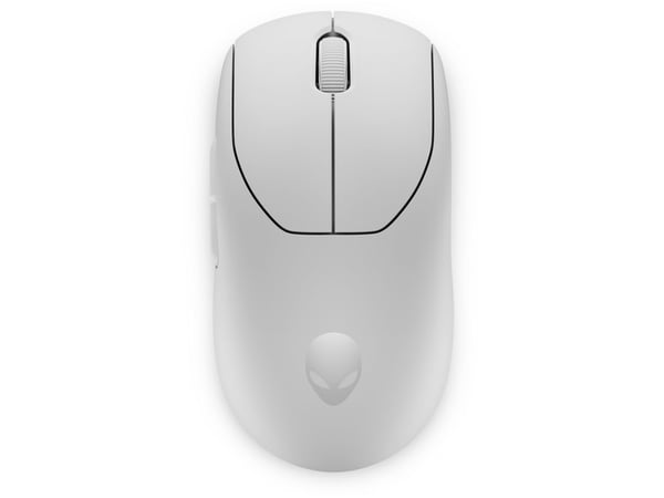Alienware Pro Wireless Gaming Mouse - Mus - optisk - 6 knapper - kablet, trådløs - USB, 2.4 GHz - månelys