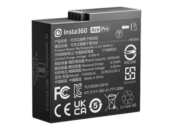 Insta360 - Batteri - Li-Ion - 1650 mAh - 6.35 Wh - for Insta360 Ace Pro