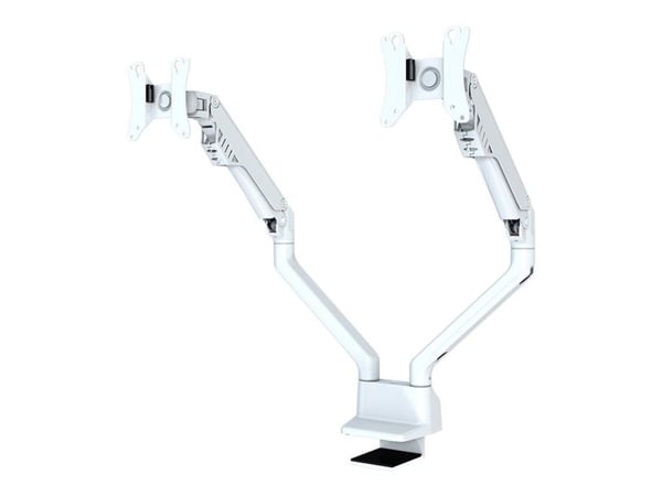 Neomounts FPMA-D750DWHITE2 - Monteringssett (skrivebordsmontering) - full bevegelse - for 2 LCD-skjermer - hvit - skjermstørrelse: 10"-32" - klemme...