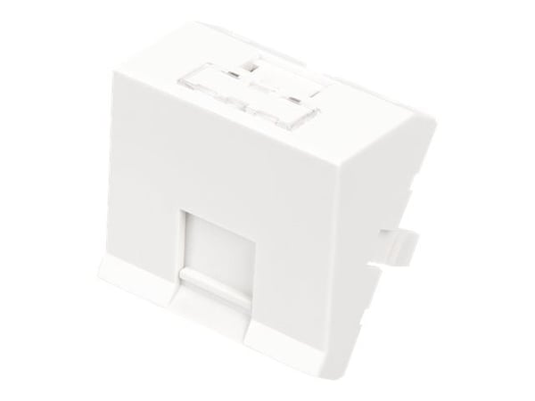 Digitus DN-93802-6-SH, Valkoinen, ABS, Polykarbonaatti (PC), Ruuviton, Universaali, Keystone-moduuli, 45 mm