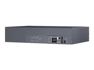 CyberPower Switched ATS PDU44302 - Strømfordelerenhet (kan monteres i rack) - AC 200-240 V - enkeltfase - serial, Ethernet - inngang: 2 x IEC 60309...