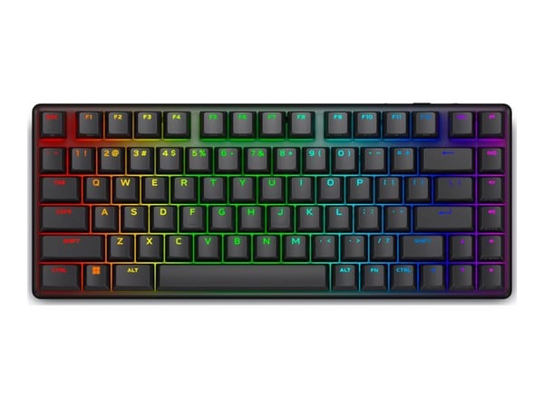 Alienware Pro Wireless Gaming Keyboard - Tangentbord - 75% - compact TKL - AlienFX per tangent RGB / 16,8 miljoner färger - trådlös - 2.4 GHz, Blue...