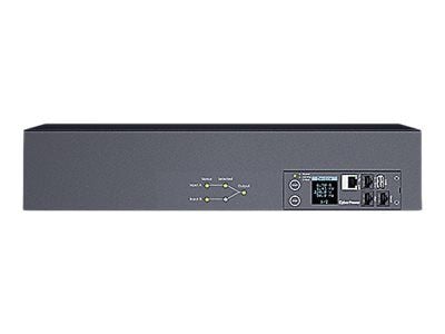 CyberPower PDU44302, Hallittu, Kytkimellinen, 1U, Yksivaiheinen, Vaaka, Harmaa, LCD