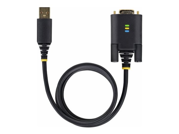 StarTech 10ft (3m) USB to Serial Adapter Cable, Interchangeable DB9 Screws/Nuts, COM Retention, USB-A to DB9 RS232, FTDI IC, Level-4 ESD Protection...