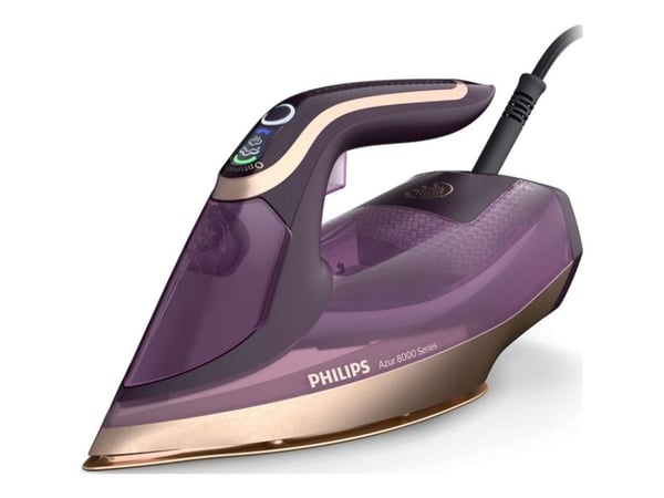 Philips DST8040/30, Höyrysilitysrauta, SteamGlide Elite -pohjalevy, 2,5 m, 260 g/min, Lila, 55 g/min