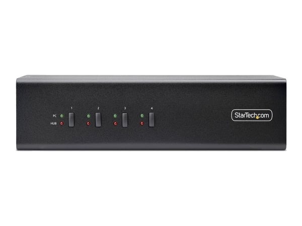 StarTech.com P4DD46A2-KVM-SWITCH, 3840 x 2160 pikseliä, 4K Ultra HD, musta