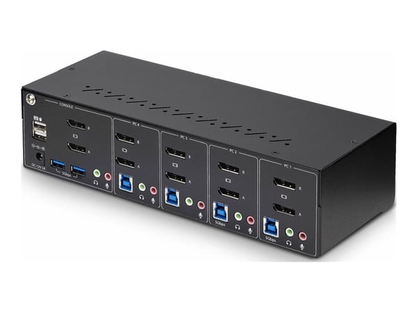 StarTech.com P4DD46A2-KVM-SWITCH, 3840 x 2160 pikseliä, 4K Ultra HD, musta