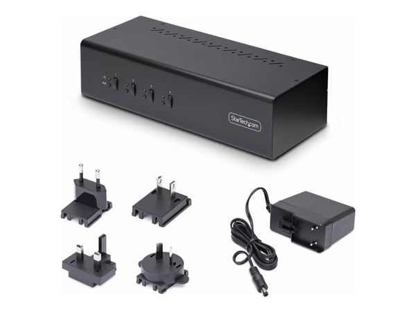 StarTech.com P4DD46A2-KVM-SWITCH, 3840 x 2160 pikseliä, 4K Ultra HD, musta