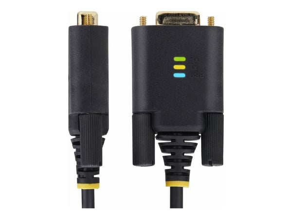 StarTech.com 3ft (1m) USB to Null Modem Serial Adapter Cable, Interchangeable DB9 Screws/Nuts, COM Retention, USB-A to RS232, FTDI, Level-4 ESD Pro...