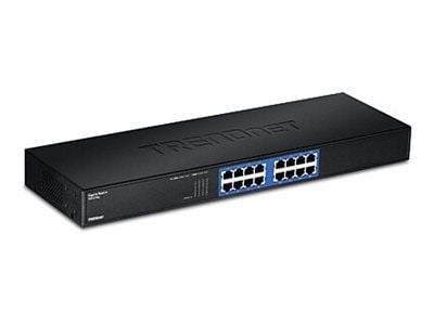 Trendnet TEG-S16G, Hallitsematon, Täysin kaksipuolinen