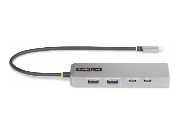 Startech 3-Port USB-C Hub with 2.5 Gigabit Ethernet and 100W Power Delivery Passthrough Laptop Charging, USB-C to 2x USB-A/1x USB-C, USB 3.2 10Gbps...