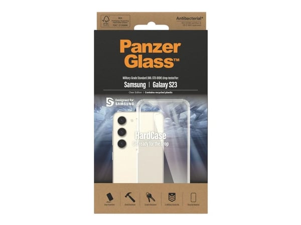 PanzerGlass Samsung Hardcase, Suojus, Samsung, Samsung - Galaxy S23, Läpinäkyvä