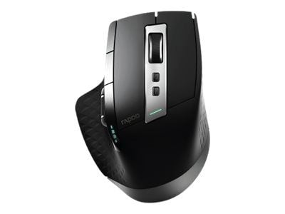 Rapoo MT750S - Mus - högerhänt - optisk - trådlös - 2.4 GHz, Bluetooth 4.0, Bluetooth 3.0
