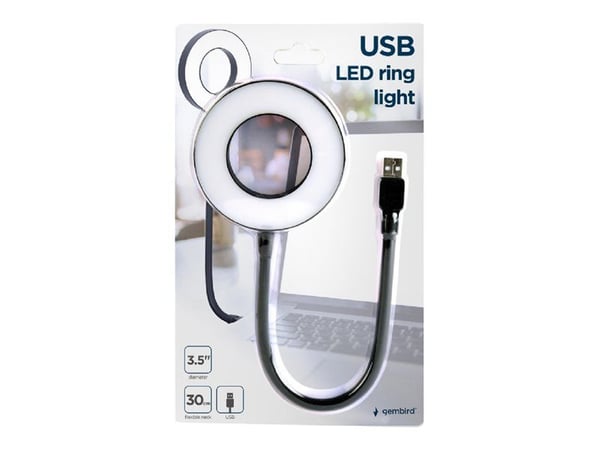 Gembird - USB light - LED - 3 W - hvitt lys - 6500 K - ring