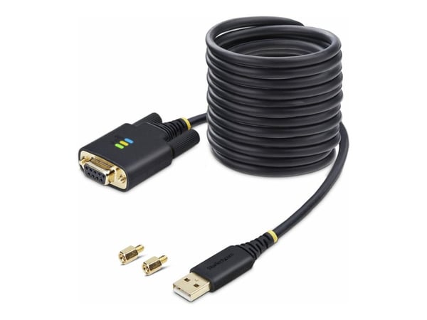 StarTech.com 1P10FFCN-USB-SERIAL, musta, 3 m, USB A-tyyppi, DB-9, Uros, Uros
