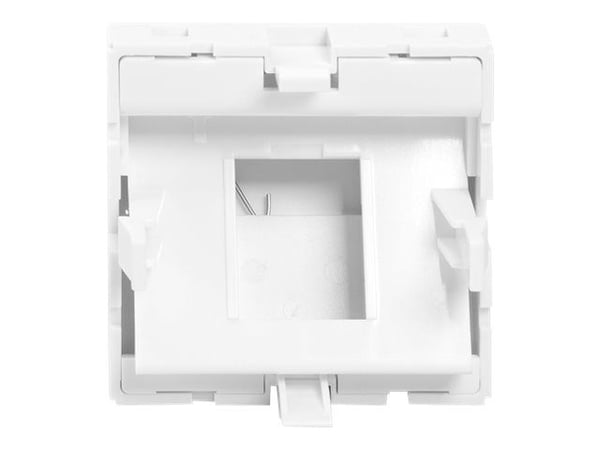 Digitus DN-93802-6-SH, Valkoinen, ABS, Polykarbonaatti (PC), Ruuviton, Universaali, Keystone-moduuli, 45 mm